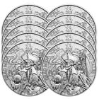 Lot of 10 - 1 Troy oz Dead Men Tell No Tales Design .999 Fine Silver Round