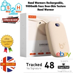 Handwärmer, Wiederaufladbar 9000mAh Elektrischer Wärmer Powerbank Winter Weihnachten Kalt - Bild 1 von 8