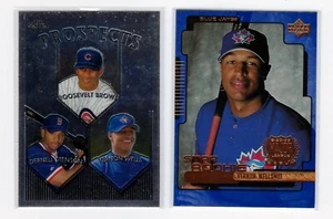Vernon Wells 1999 Upper Deck #2 and 1999 Topps Chrome #436 - Picture 1 of 2