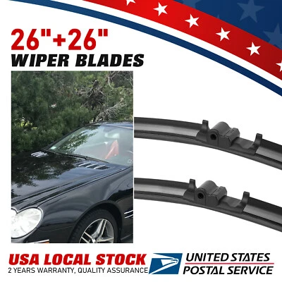 Brand NEW Mute Wiper Blades 26"26" Fit For 2007-2011 Mercedes-Benz E550, E63 AMG - Image 1 of 4