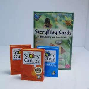 Storytelling Card Game & 3 Sets Rory's Story Cubes, StoryPlay Cards Sealed READ - Picture 1 of 16