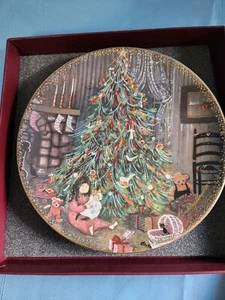 Anna Perenna "CHRISTMAS EVE" BY P Buckley Moss COA BOX PLATE 874/7500 MINT 8" - Picture 1 of 9