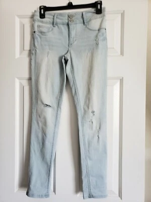 Mudd Girls Light Blue Washed Denim Jeans Size 14 - Image 1 of 4