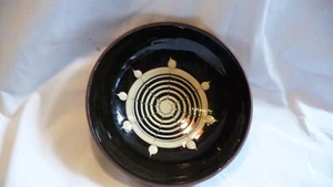Vintage Slipware Brown and Cream Flower Design Studio Pottery Bowl - Picture 1 of 3