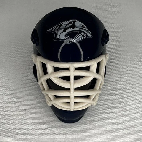 Nashville Predators Hockey Goalie Mini Helmet Franklin NHL 1.5" Blue White! Cover