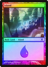Island (Version 371) FOIL 10th Edition HEAVILY PLD Basic Land MTG CARD ABUGames