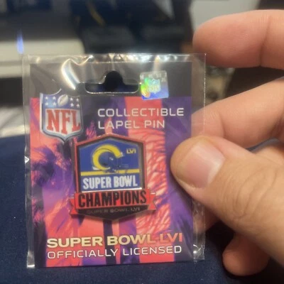 PIN LOS ANGELES RAMS SUPER BOWL LVI CHAMPIONS DESCUENTO LIQUIDACIÓN DESCUENTO Foto 1 de 2