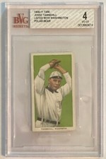 1909-11 T206 Piedmont Jesse Tannehill BVG 4 VG-EX Washington Senators