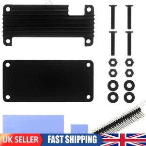 For Raspberry Pi Zero 2W Aluminum Shell Kit w/Vertical Pin Header (Black A) - Afbeelding 1 van 12
