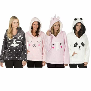Chaqueta de cama de salón con capucha de lana para mujer FOREVER DREAMING (tallas S-XL) - Imagen 1 de 5