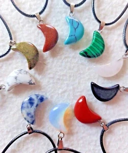 Moon Pendant Necklace FREE GIFT Alternative Emo Party Bags Valentines Favours - Picture 1 of 53