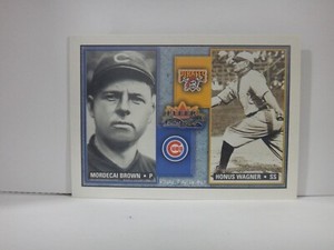 2002 Fleer Fall Classic Rival Factions Retail Mordecai Brown Honus Wagner HOF
