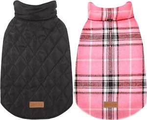 Warm Dog Coat, Reversible Waterproof Winter Dog Jacket Coat - British Style... - Picture 1 of 6
