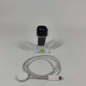 Unlocked Apple Watch Ultra 2 49MM Natural Titanium Deep Navy Sport Loop A2986 - Photo 1 sur 6