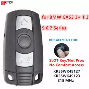 For BMW 1 3 5 6 Series M3 M5 M6 X1 X5 X6 Remote Key Fob KR55WK49123/KR55WK49127 - Foto 1 di 6