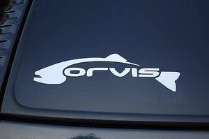 Calcomanía recortada de vinilo para pesca con mosca pescado Orvis (V237) ¡Elige color y tamaño! - Imagen 1 de 1