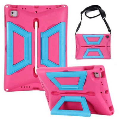 For iPad 5th 6th Air 1 2 Pro 9.7 Shockproof Kids EVA FOAM Stand Case Strap Cover - Image 1 of 4