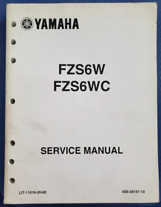 Yamaha 2007 FZS6W FZS6WC Service Manual 2 - Picture 1 of 12