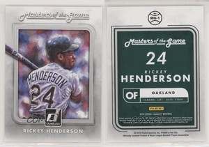2016 Panini Donruss Masters of the Game Rickey Henderson #MG-1 HOF