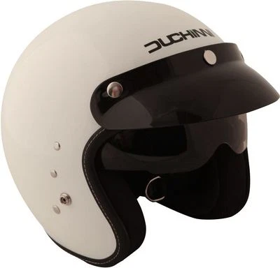 Duchinni D501 Motorrad Helm Offen Weiß Crash Deckel Roller Motorrad - Bild 1 von 2