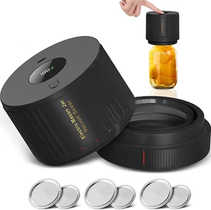 Mason Jars Electric Vacuum Sealer Kit for Food Vacuum SaverAttikbiz All-in-O - Picture 1 of 12