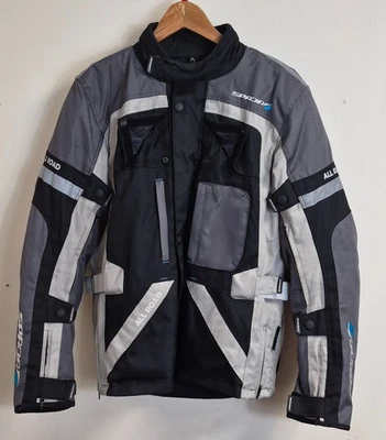 Spada Waterproof Motorcycle Jacket All Road Large Grey Black Touring Motorbike - Image 1 of 4