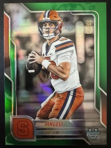 Bowman University Chrome - Steve Angeli Green Refractor /99 - Bild 1 von 2