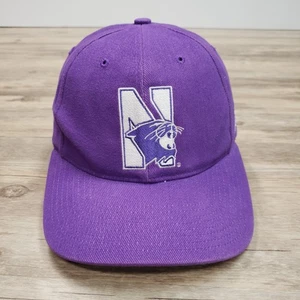 Northwestern Wildcats Hat Cap Strap Back NCAA Football Adidas Mens College - Picture 1 of 9