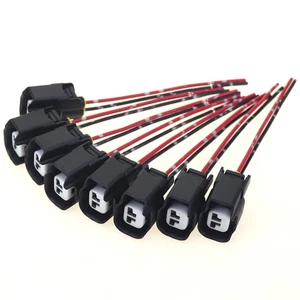 8PCS For Ford Motorcraft Fuel Injector Pigtail Wiring Harness 5U2Z-14S411-ZB - Picture 1 of 5