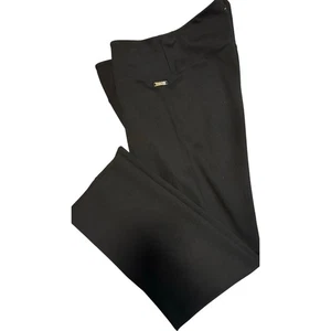 Calvin Klein Nuevo Sin Etiquetas Performance Pantalones Negros Cintura Ancha Bolsillos Laterales Inclinados 1X - Imagen 1 de 11