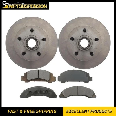Kit de rotores de disco delanteros y pastillas de freno para Ford Ranger 1986 2,0 L Foto 1 de 4
