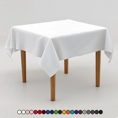 Bügelfreie Tischdecke Polyester Eckig Uni Einfarbig Pflegeleicht Unkompliziert - Bild 1 von 2