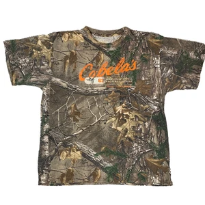 Cabela's Realtree Camouflage Short Sleeve T Shirt Size Men's XL - Picture 1 of 13