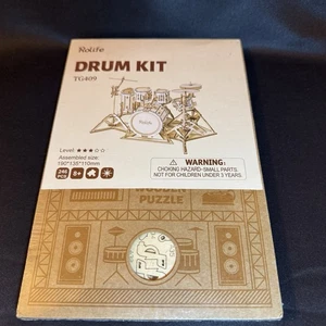 Kit de batería modelo madera Rolife (TG409) nuevo sellado de fábrica - Imagen 1 de 1