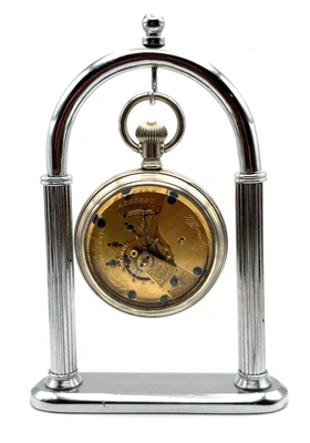 Reloj Bolsillo Elgin Saleman's Case 15 Joyas Talla 18 Cara Abierta Sidewinder Funciona Foto 1 de 4