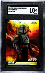 2024 Topps Cromo Star Wars #19 Boba Fett Ref. SGC 10 - Imagen 1 de 2