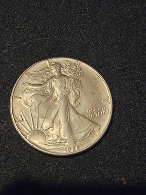 1986 Silver Dollar .999 1oz - Image 1 of 2