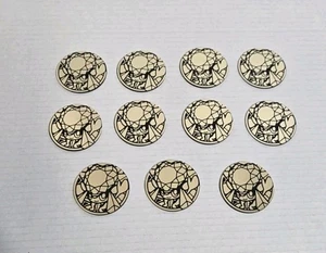 Lote De 11 Mega Diance EX Monedas Coleccionables Pokemon Plata Cracked Holo LP - Imagen 1 de 2