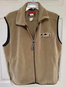 Chaleco Polar Graphics EE. UU. Para Hombre Grande Polar Cremallera Completa Alaska Bordado Exterior - Imagen 1 de 6