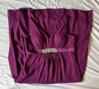 BRAND NEW jora collection Women's Purple Evening Dress with Matching Shawl - Image 1 of 4