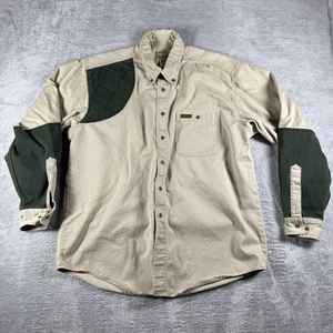 Camisa Woolrich De Colección Para Hombre Grande Beige Acolchada Caza Tiro Exterior Caqui - Imagen 1 de 11