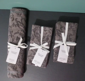 Williams Sonoma - Neu Damast Jacquard Tischläufer mit 8 Servietten - 16" x 108" - Bild 1 von 5