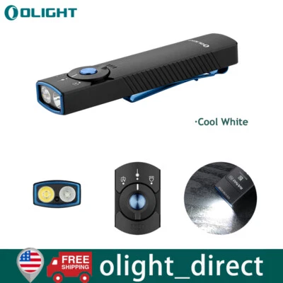 OLIGHT Arkfeld Pro Flat EDC Flashlight Pocket Small with LED Light, UV and Laser - Image 1 of 4