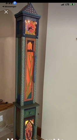 Robert Massa Grandfather Clock Gorgeous ONE OF A KIND HAND MADE BY ARTIST Cover