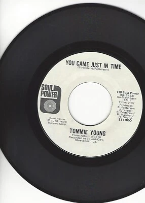 TOMMIE YOUNG- "YOU CAME JUST IN TIME"/"YOU CAN'T HAVE YOUR CAKE"- SOUL POWER- EX - Image 1 of 2