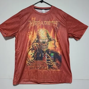 Megadeath • 35 Years of Megadeath kurzärmeliges T-Shirt Größe XXL 100 % Polyester. - Bild 1 von 10