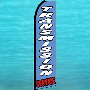 TRANSMISSION SERVICE FLUTTER FEATHER FLAG Swooper Auto Repair Advertising Sign - Picture 1 of 5