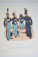 Plate # 51-100 Military Collector Historian US Military Uniform Lithos - Choose
