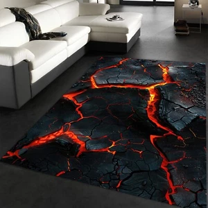 Tappeto lava caldo, tappeto lava caldo, tappeto lava, tappeto lava, tappeto lava 3D - Foto 1 di 9