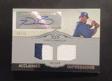 2011 Topps Marquee Acclaimed Impressions AID3 Prince Fielder Dual Patch AUTO /10